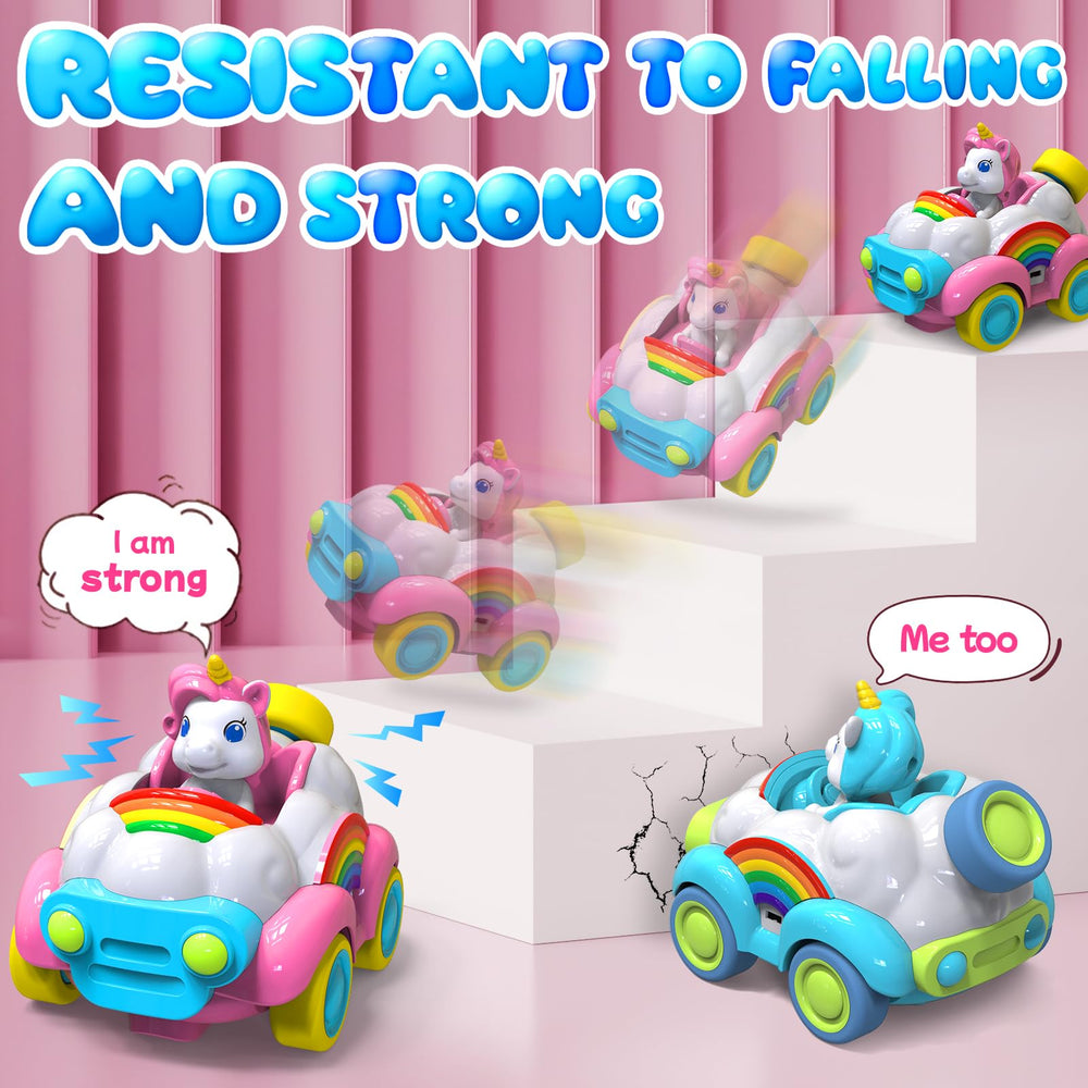 HopeRock LED-lit unicorn car for bright nighttime play and visual appeal