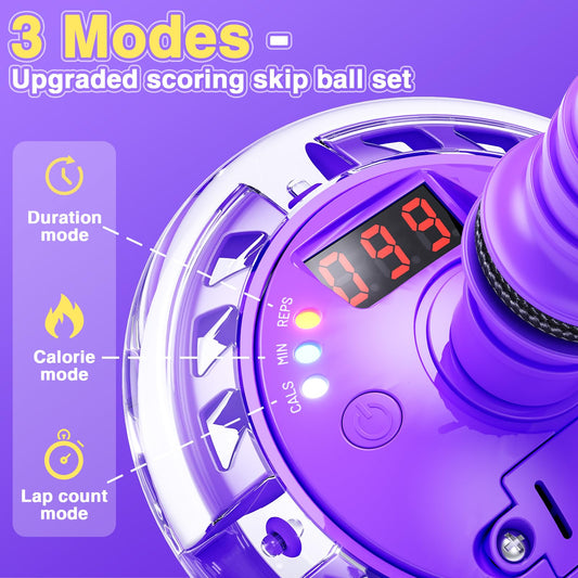 HopeRock Skip Ball LED counter display showing jumps and mode status