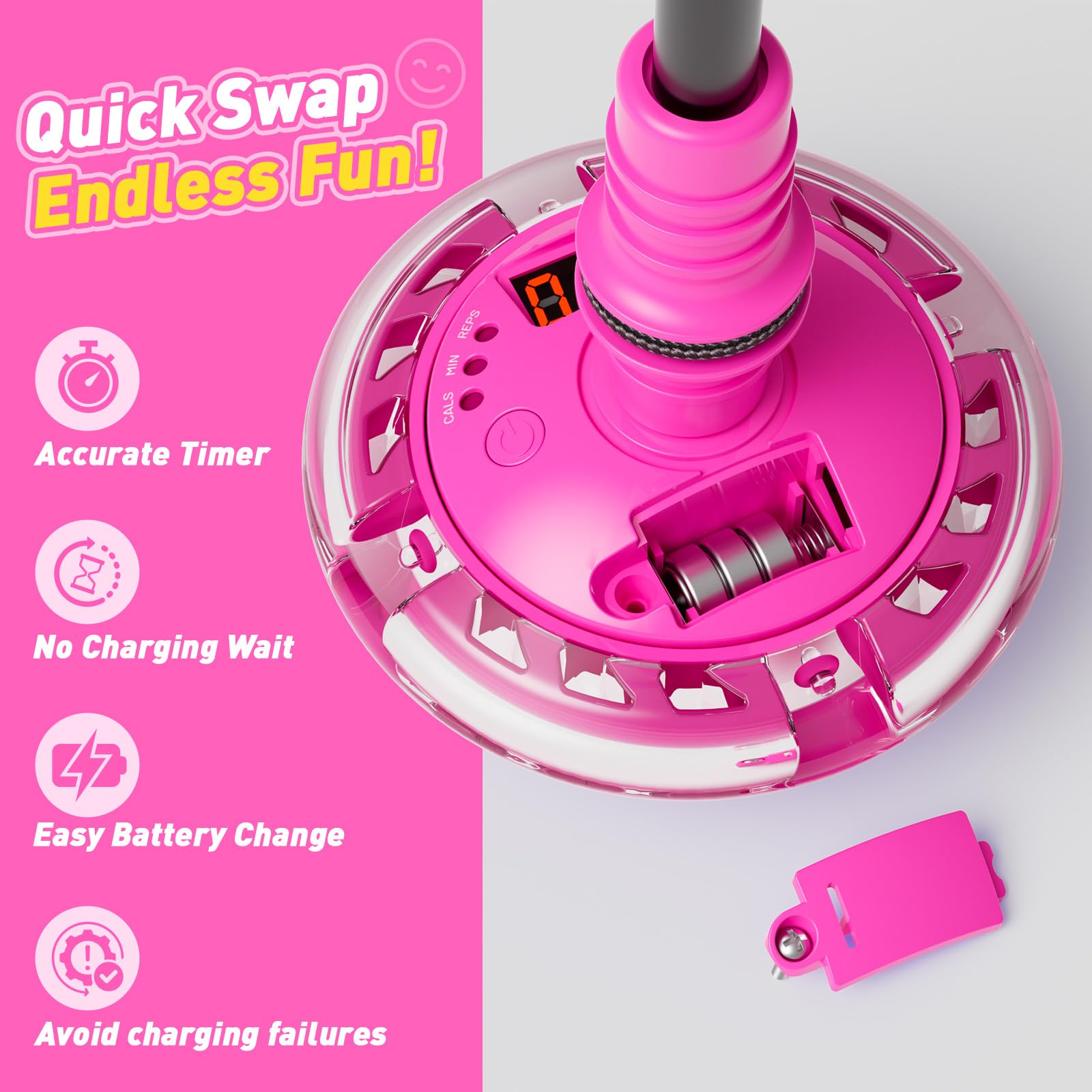 HopeRock Skip Ball Toy soft EVA loop offers comfortable wear