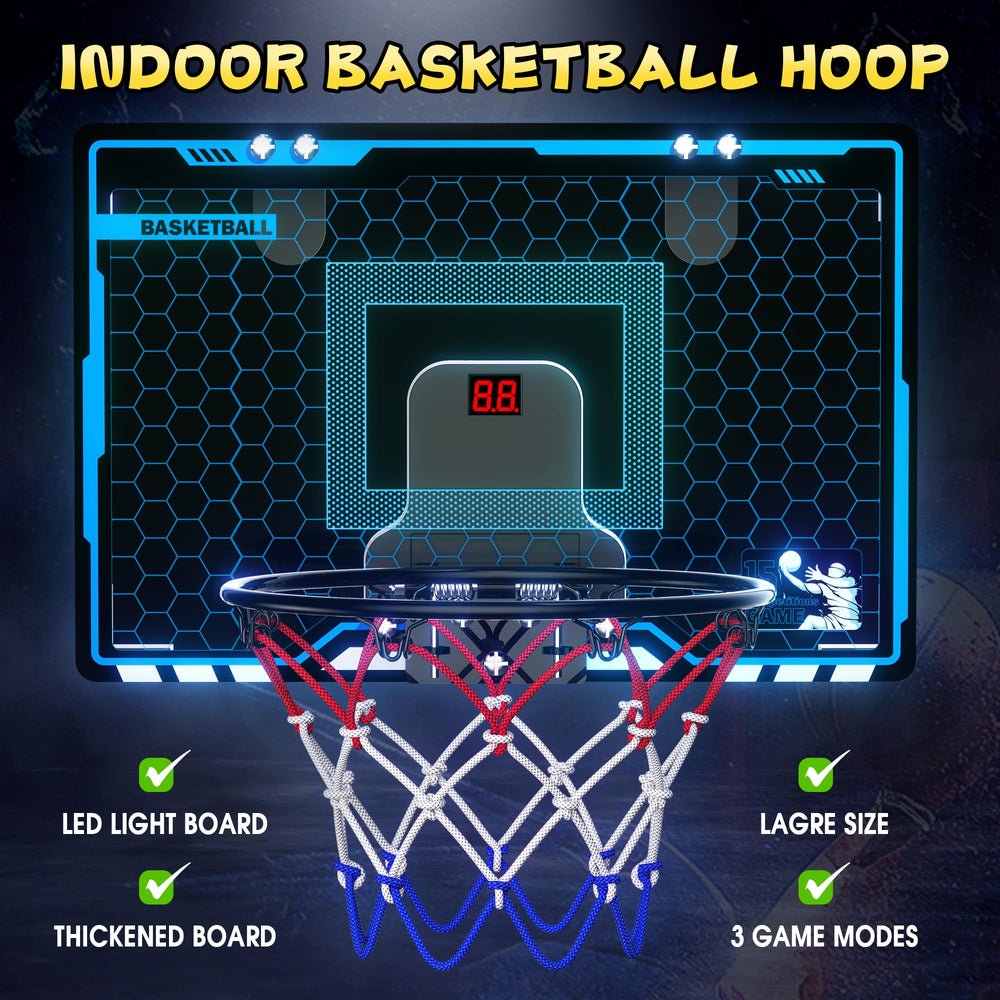 HopeRock thick backboard padding reduces noise and protects doors during use.