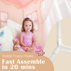 Hopeseily durable fabric and sturdy frame for lasting playtime