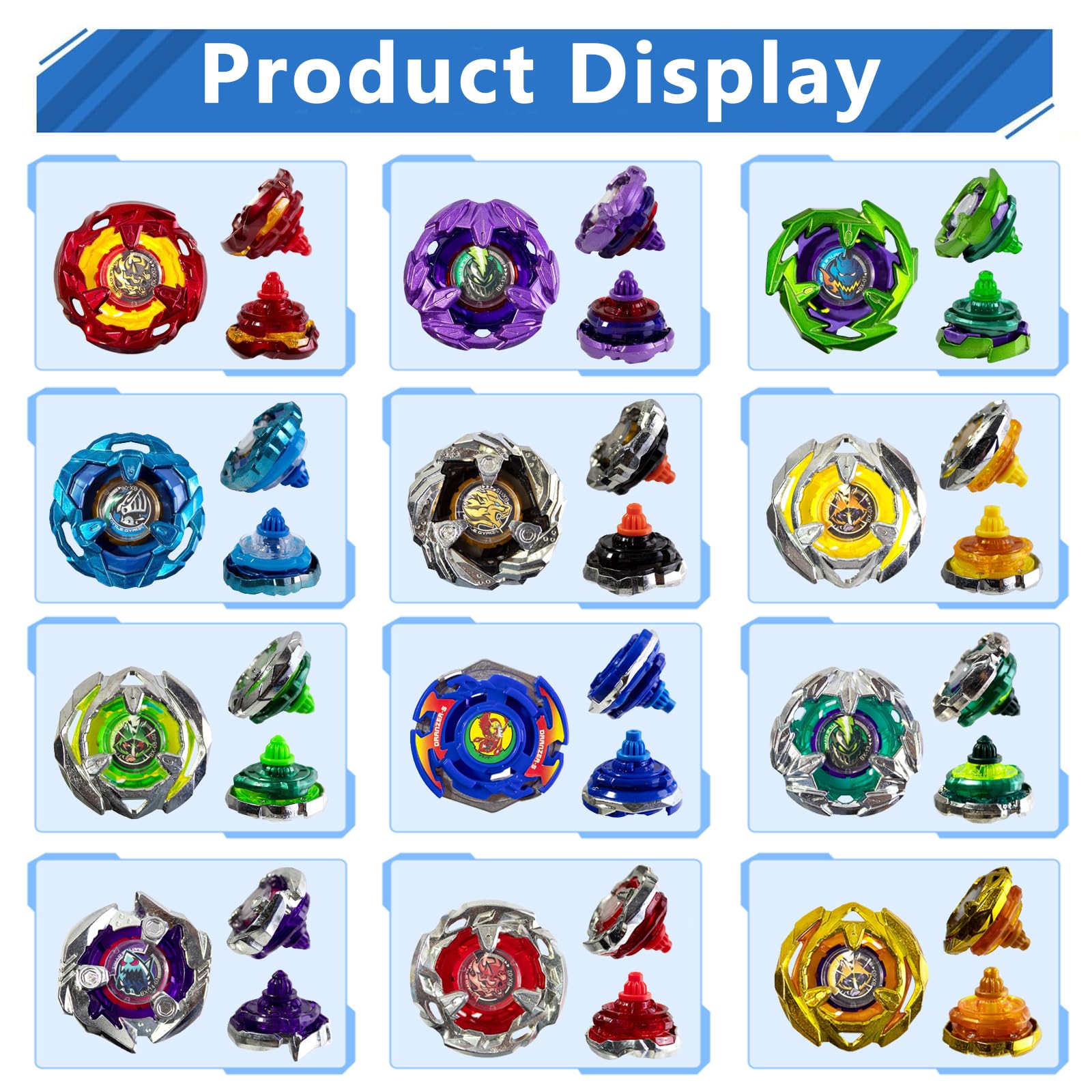 Hopture compact 2.4-inch tops ideal for portable play on the go.
