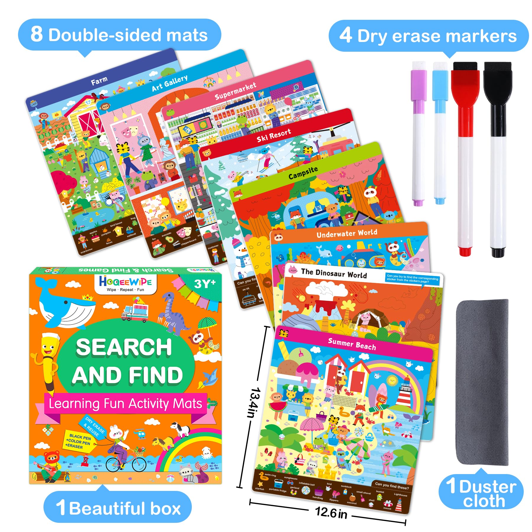HOQEEWIPE Busy Book Play blends education and fun for family journeys.