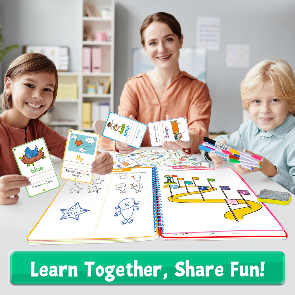 HOQEEWIPE illustrated box on the go supports learning anywhere
