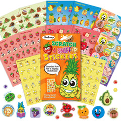 HORIECHALY front packaging showing colorful fruit sticker sheets and scent benefit