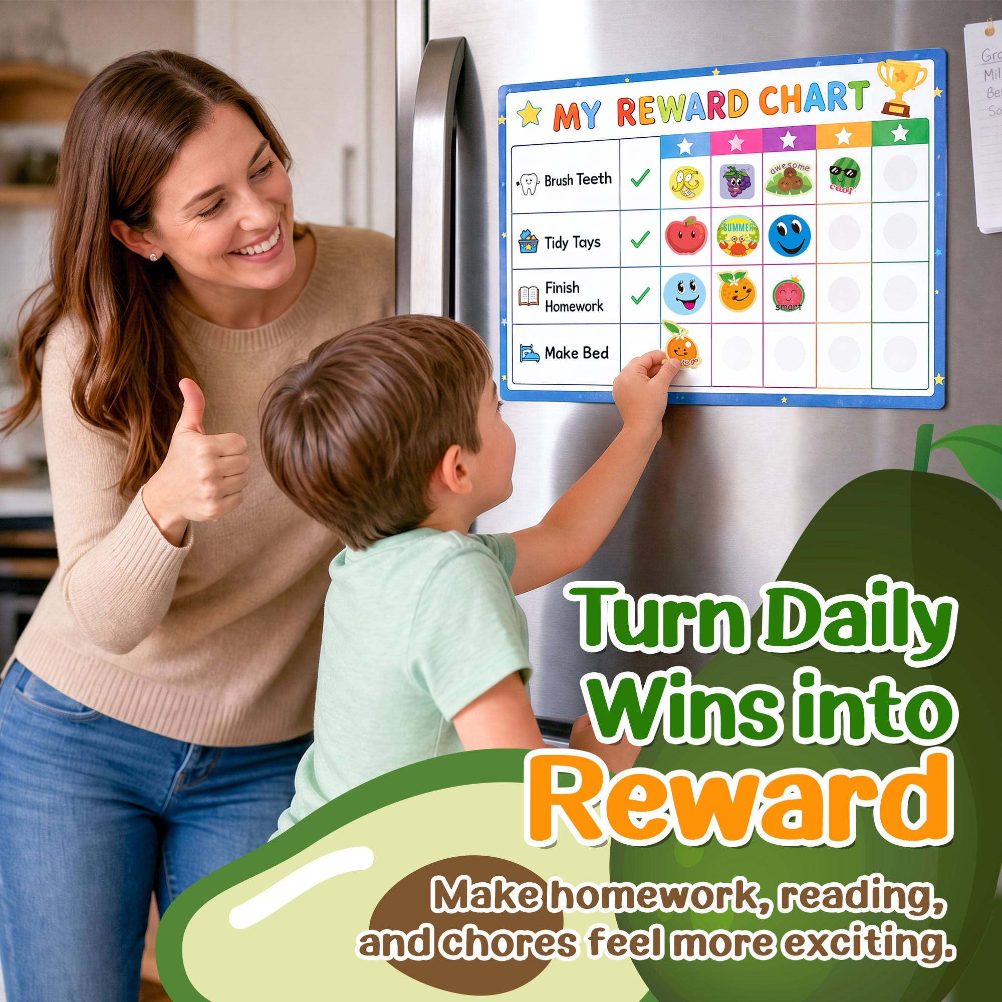 HORIECHALY child scratching sticker revealing scent for engaging reward benefit