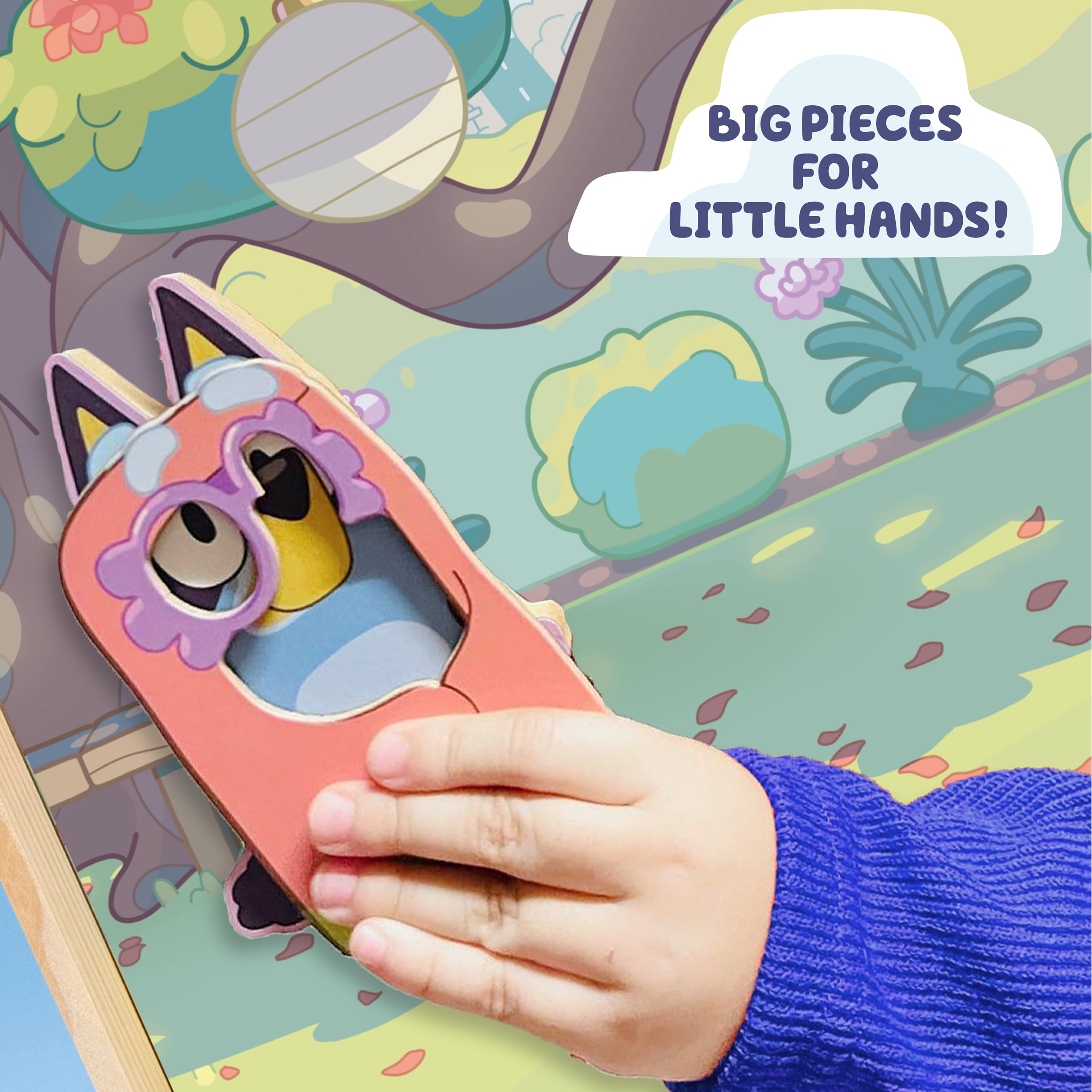 Horizon Bluey backyard scene background supports family-friendly play.