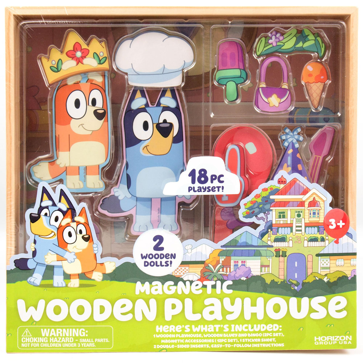 Horizon Bluey magnetic dolls enhance imaginative play and storytelling.