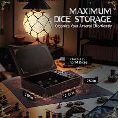 HORNATE DND metal zinc-alloy dice set designed for long-lasting play