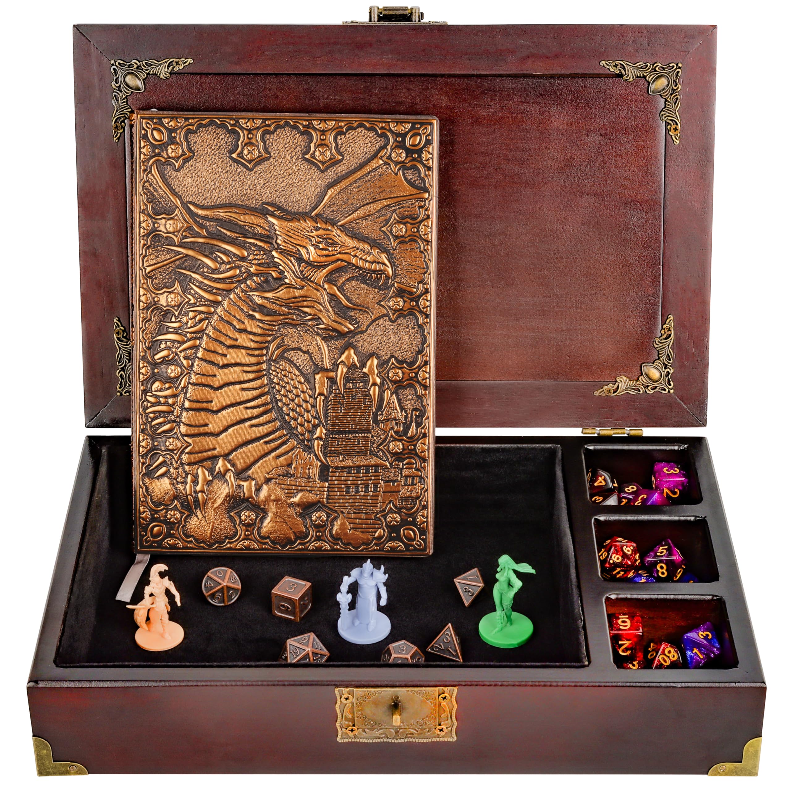 HORNATE DND dice tray starter 3in1 keeps dice secure during sessions