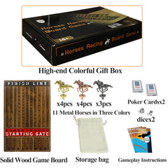 HOROW dice and card sets included for quick, strategic play