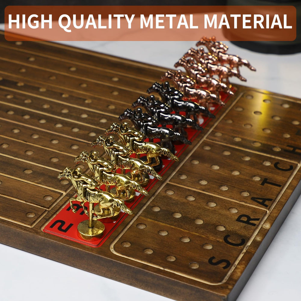 HOROW metal horses in gold, rose gold, and silver colors with premium detailing