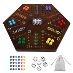 HOROW Wahoo Board Game front view with colorful marbles for family night