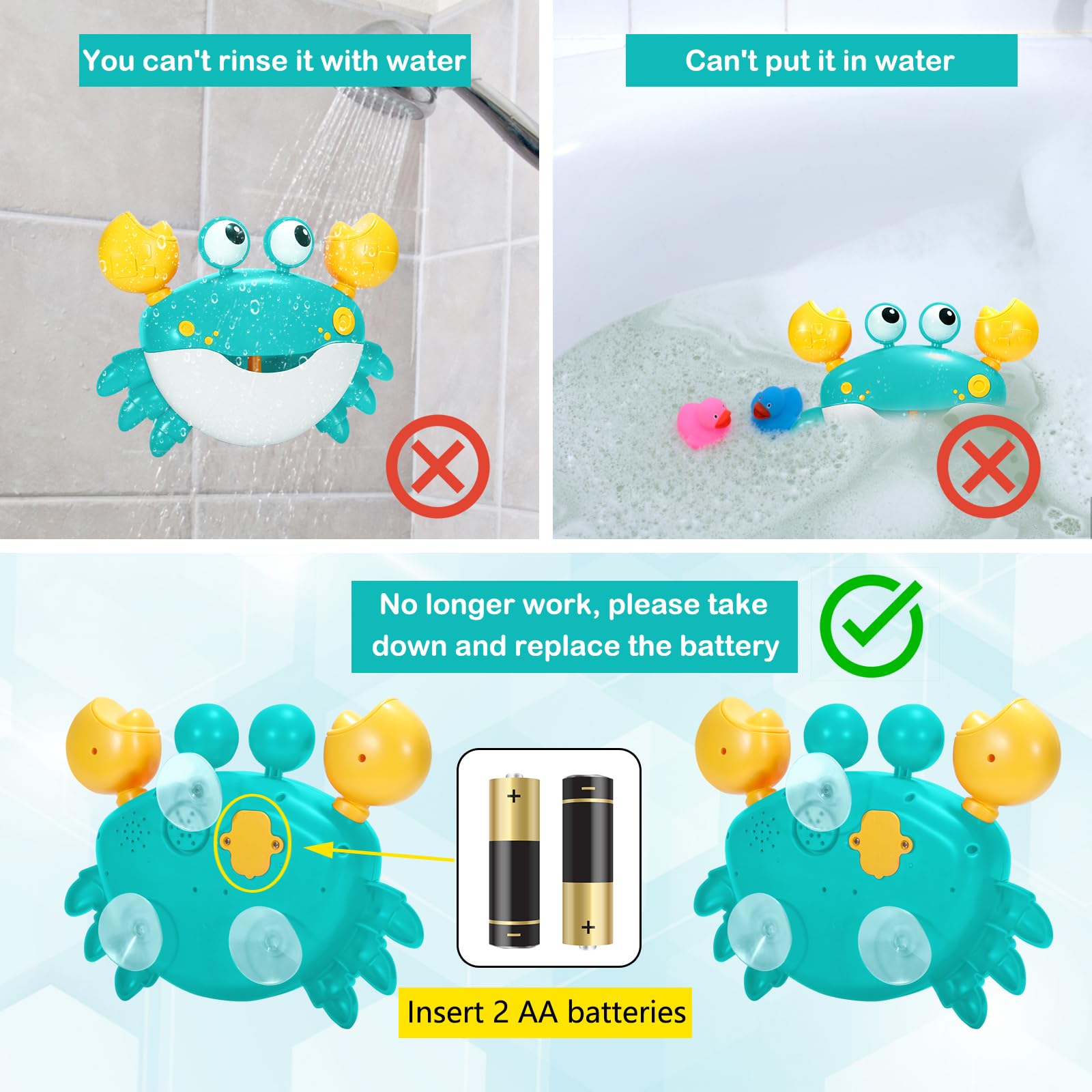 HOSBENI crab bath toy gift ready for a delightful bath time gift