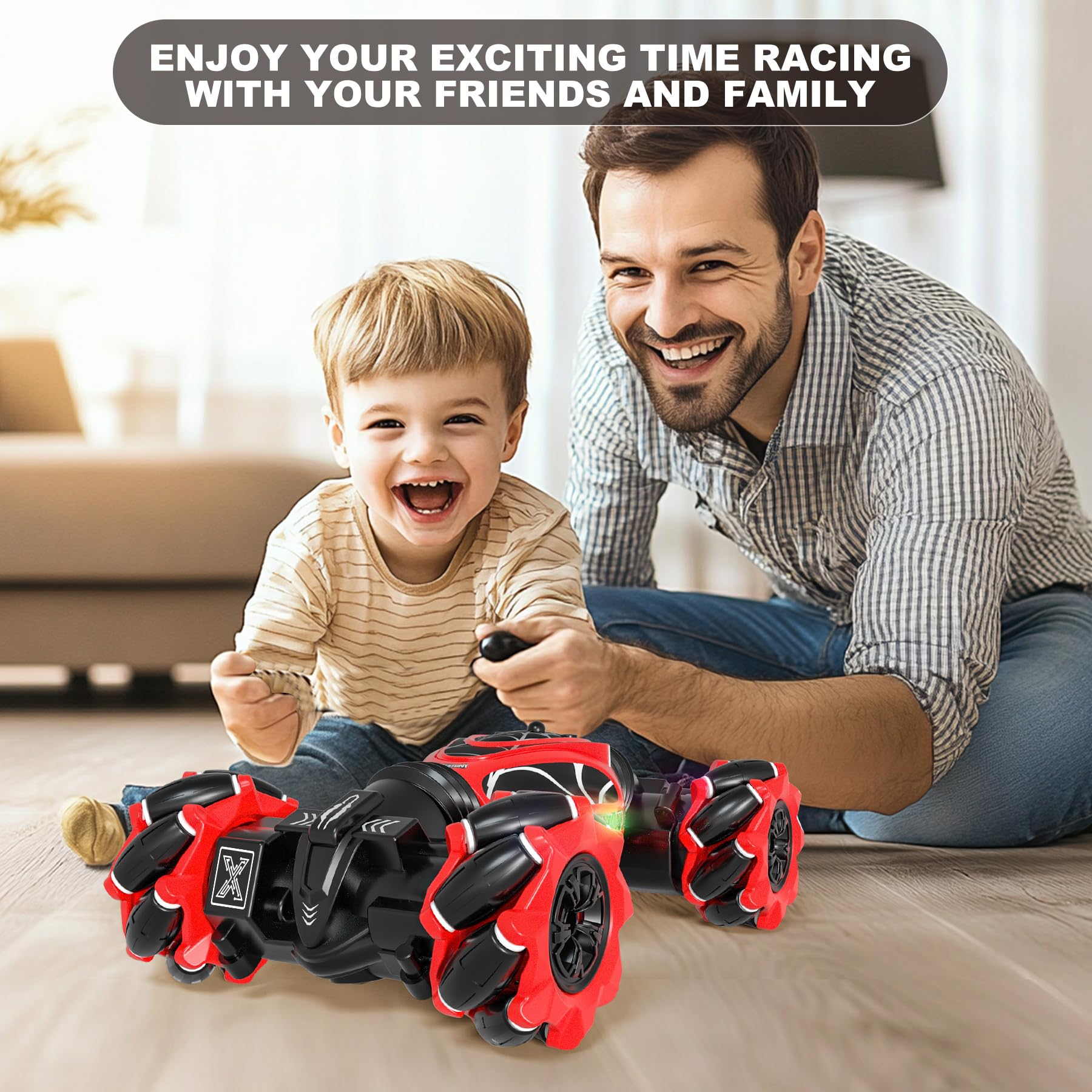 HOSHIPLAY Gesture RC Car gift-ready packaging appealing to young racers