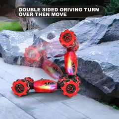 HOSHIPLAY Gesture RC Car LED lights reacting to music for immersive racing vibes