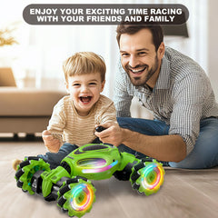 hoshiplay Gesture RC Car LED lights sync with music for street vibe.
