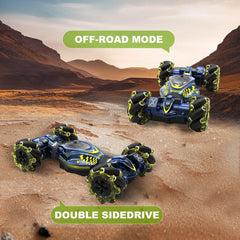 HOSHIPLAY Gesture RC Car remote control enables rapid drifts and flips.