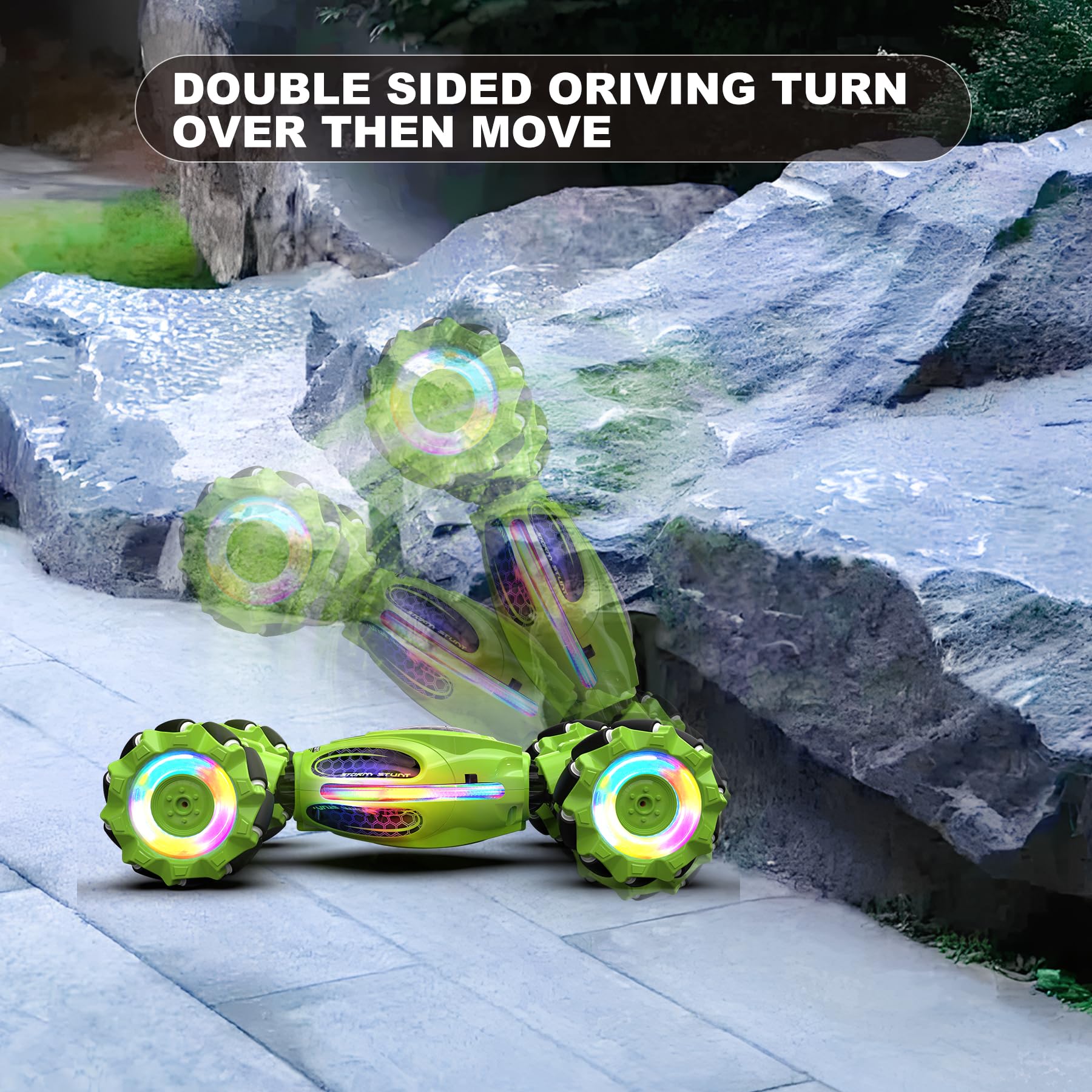 hoshiplay Gesture RC Car transform mode enables quick racing and climbing transitions.
