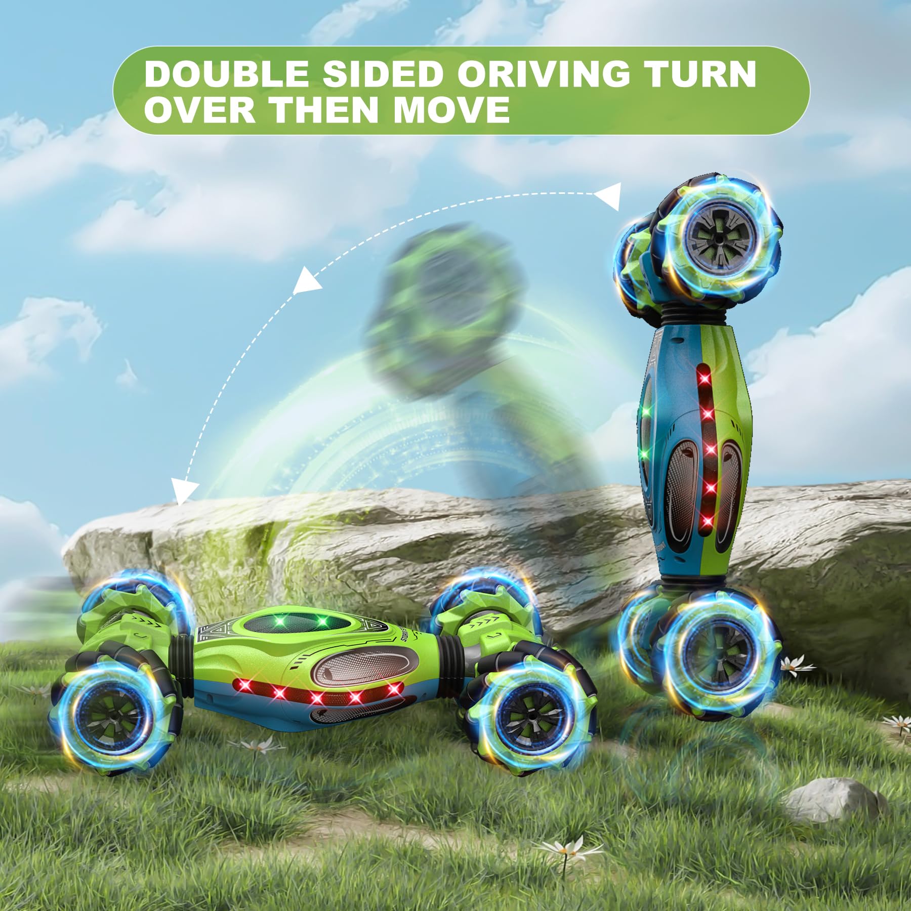HOSHIPLAY instant-transforming RC car switches between racing and climbing modes.