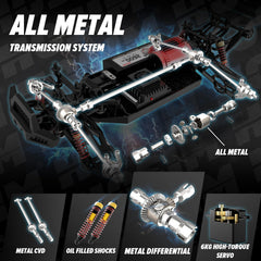 Hosim 1/10 off road RC car LED headlights for night driving