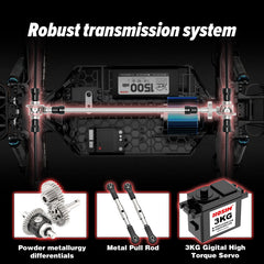 Hosim 1/10 RC car battery pack offering extended playtime outdoors.