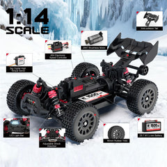 Hosim Brushless RC Buggy 2.4 GHz transmitter delivering precise control.