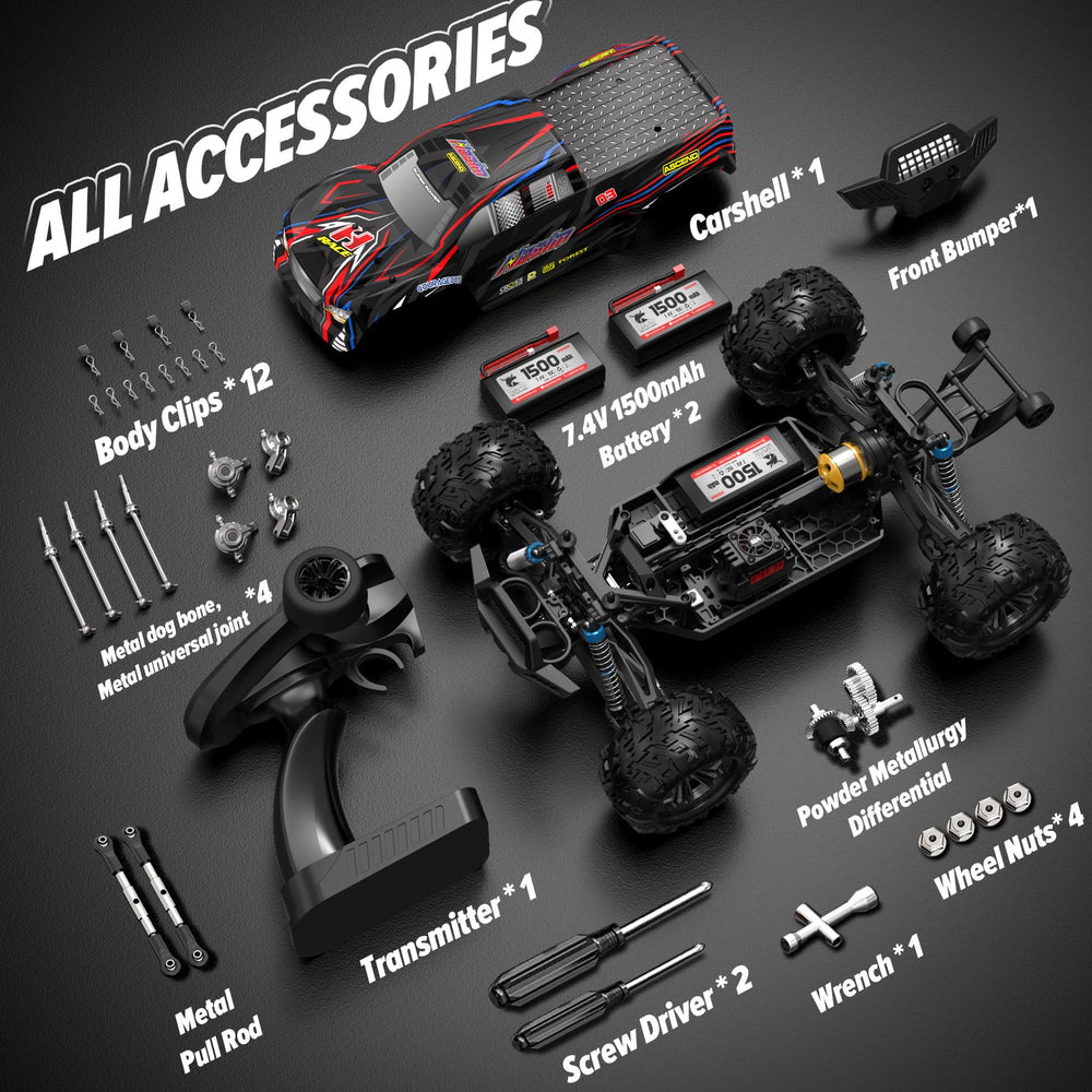 Hosim all-terrain RC truck adapts to sand, grass, and mud