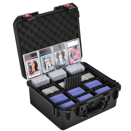 HOSOCASE graded card case with 9 dividers for organized collections and easy access