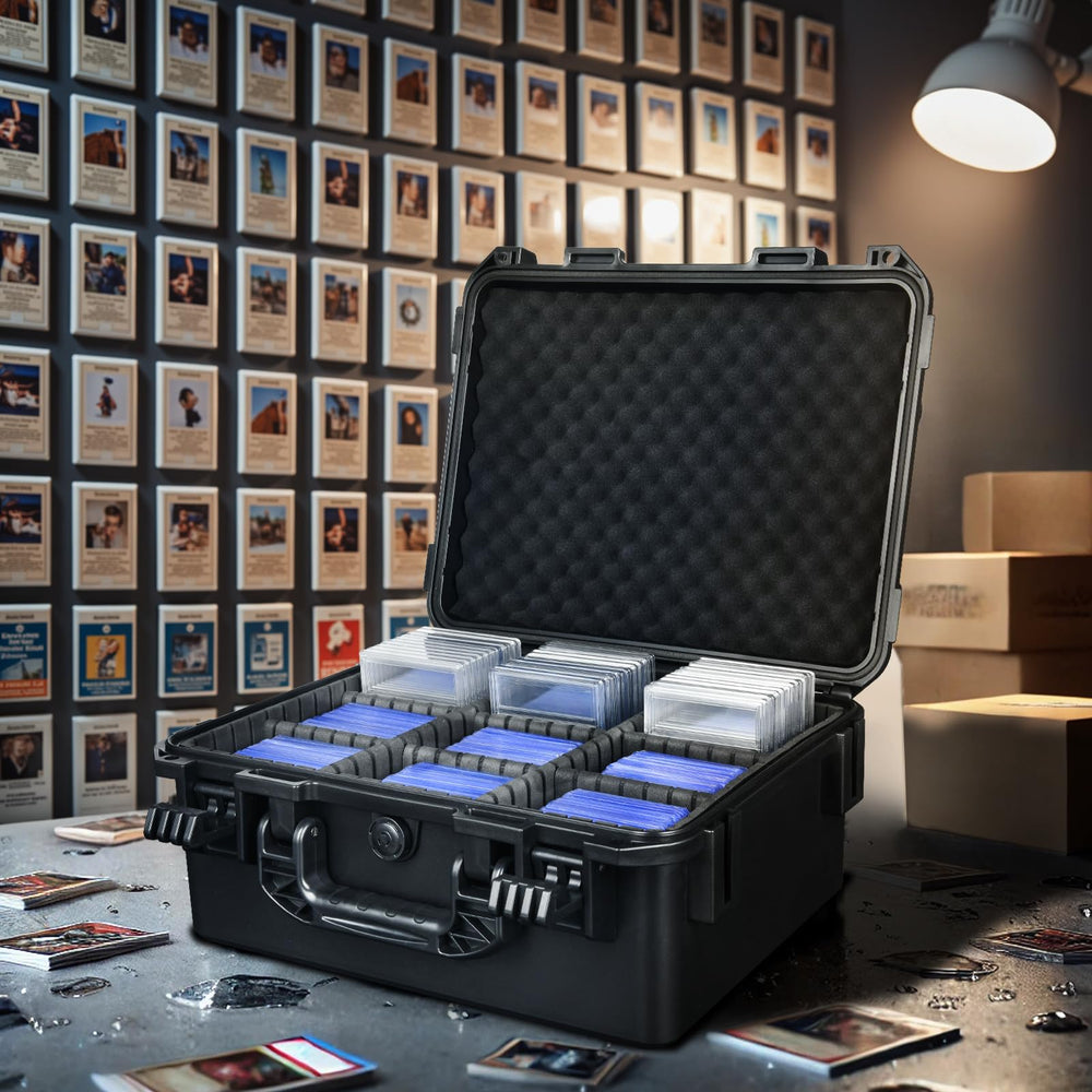 Hosocase graded cards top-loaders fit securely in a compact protective case.