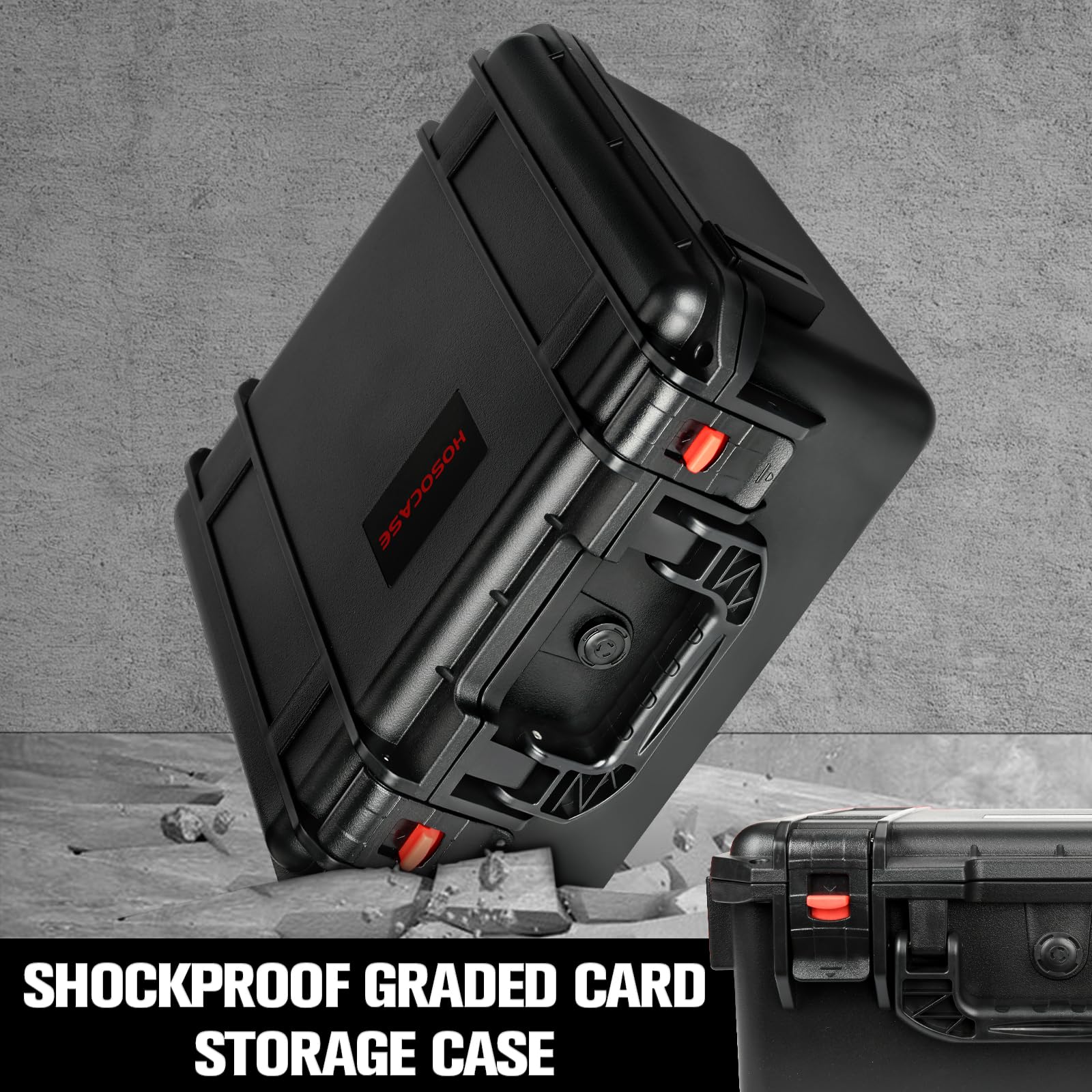 HOSOCASE 9-divider interior adapts to organize cards efficiently