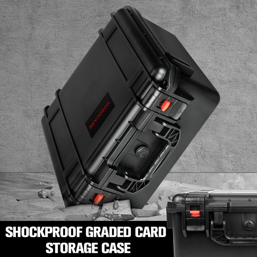 HOSOCASE 9-divider interior adapts to organize cards efficiently