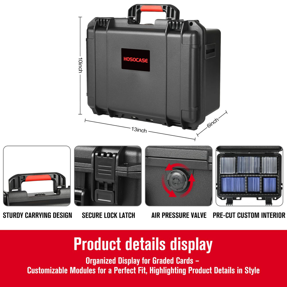 HOSOCASE IP67 waterproof rating helps shield cards from moisture.