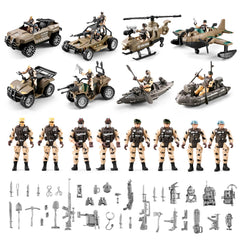 Hospony 56-in-1 army toy helicopter for dynamic action and storytelling.