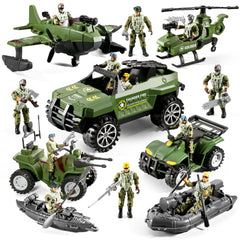 HOSPONY 78-in-1 army truck for imaginative play and role-play adventures.