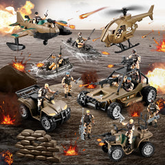 HOSPONY 78-in-1 Army Men figures with realistic camo and pose options.