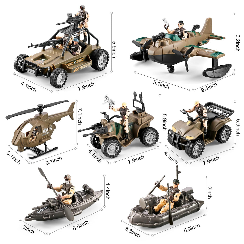 HOSPONY 78-in-1 Army Men helicopter adds dynamic aerial play and storytelling.