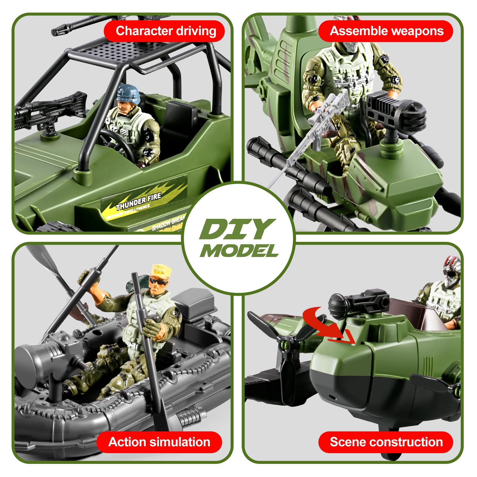 HOSPONY weapon gears set for expanding battle scenes with authentic accessories.