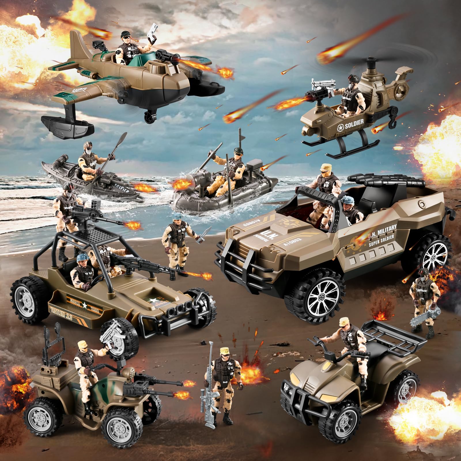 Hospony weapon gears provide authentic gear options for battle setups.