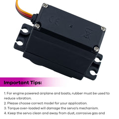 Hosyond MG996R includes a 30 cm cable for flexible wiring and signaling.