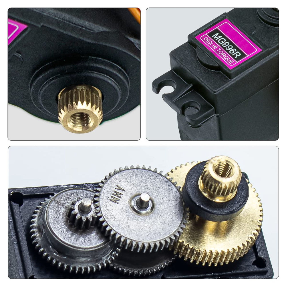 Hosyond MG996R used in robot-arm projects to drive strong joint movements.