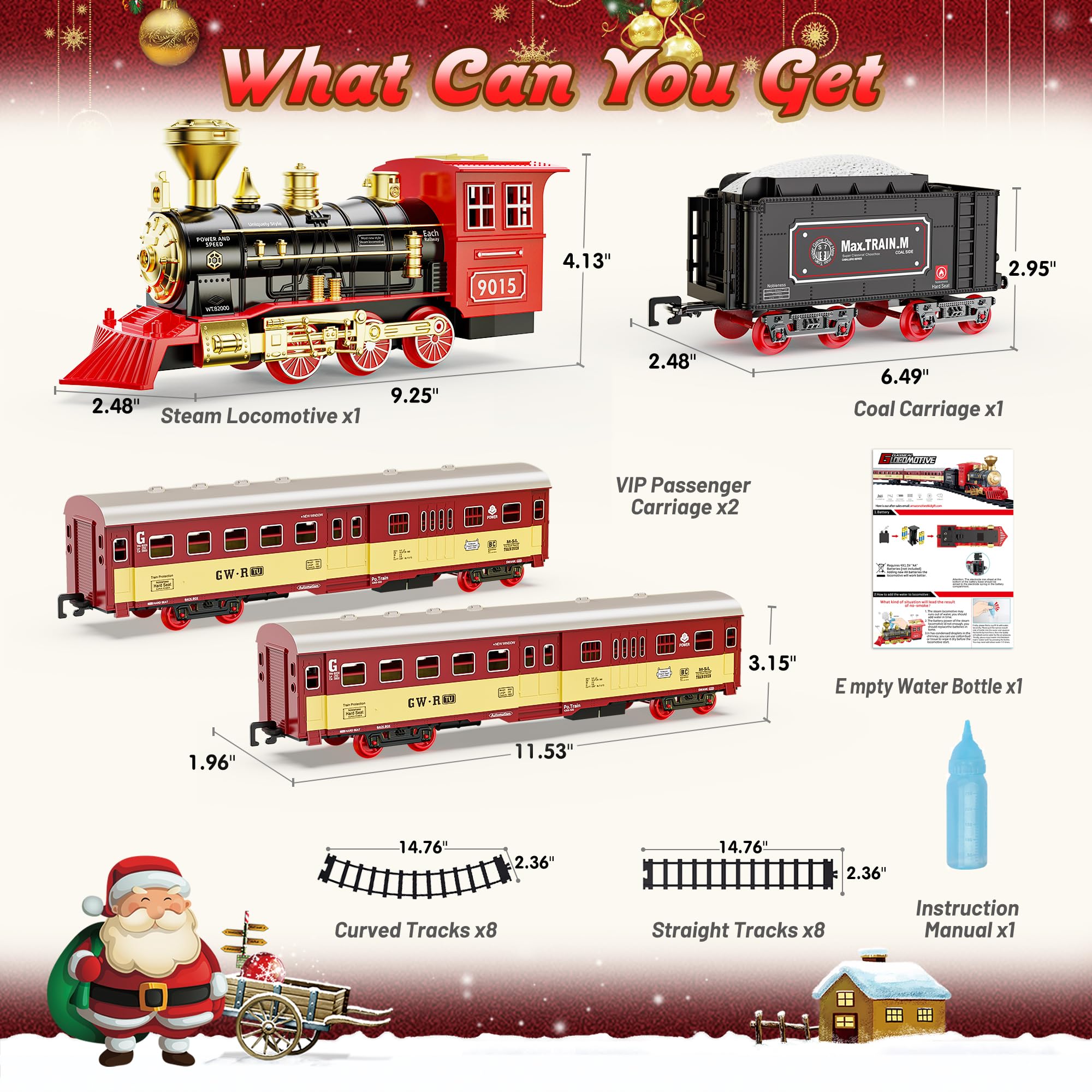 Hot Bee Christmas Train Set cargo car for playful around-tree adventures