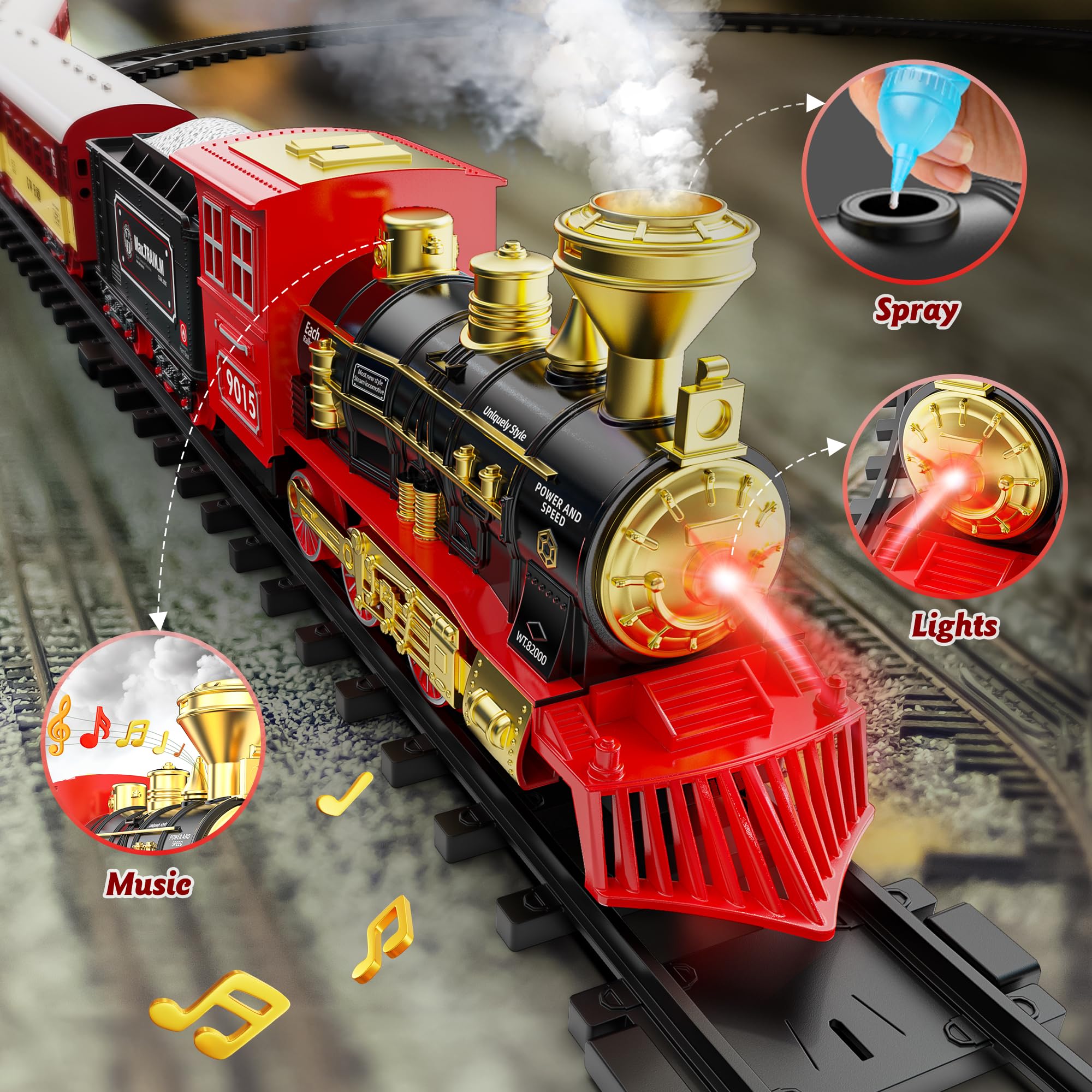 Hot Bee Christmas Train Set coal car for traditional rail excitement