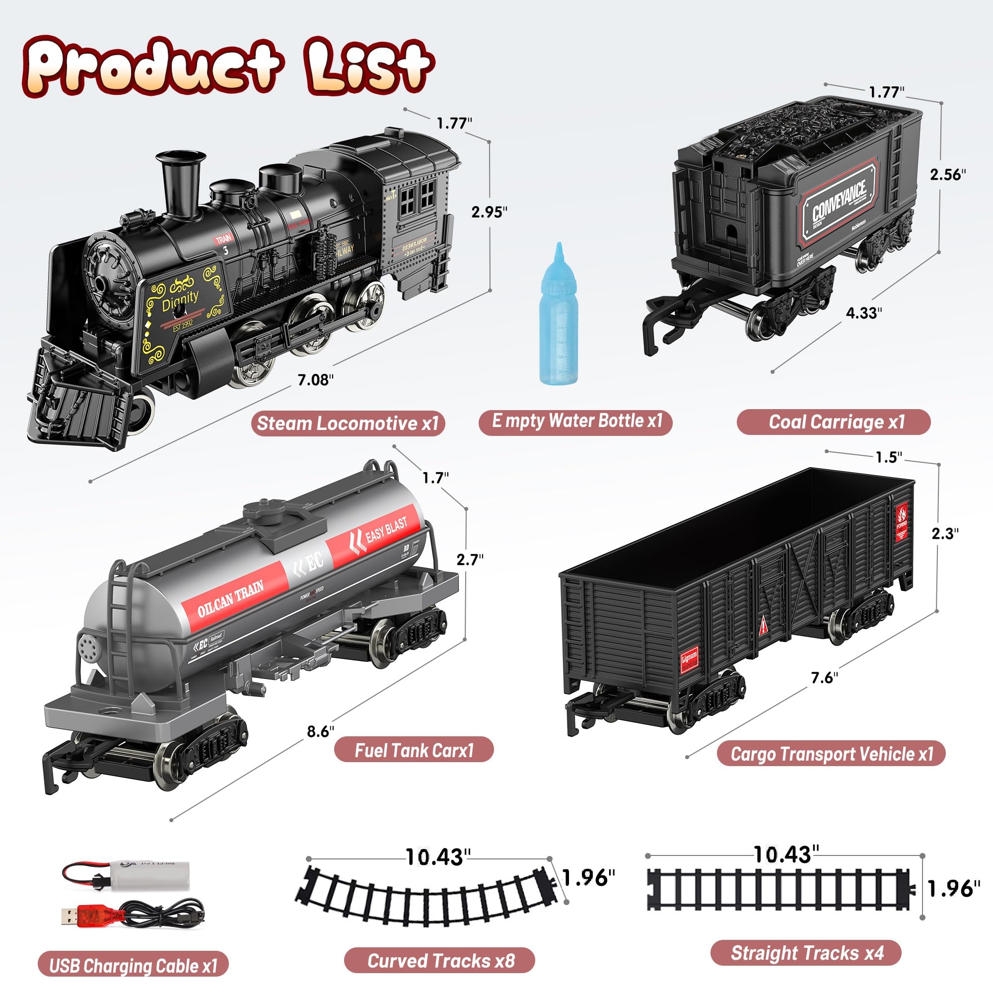 Hot Bee Train Set alloy materials offer sturdier construction for multiple sessions.