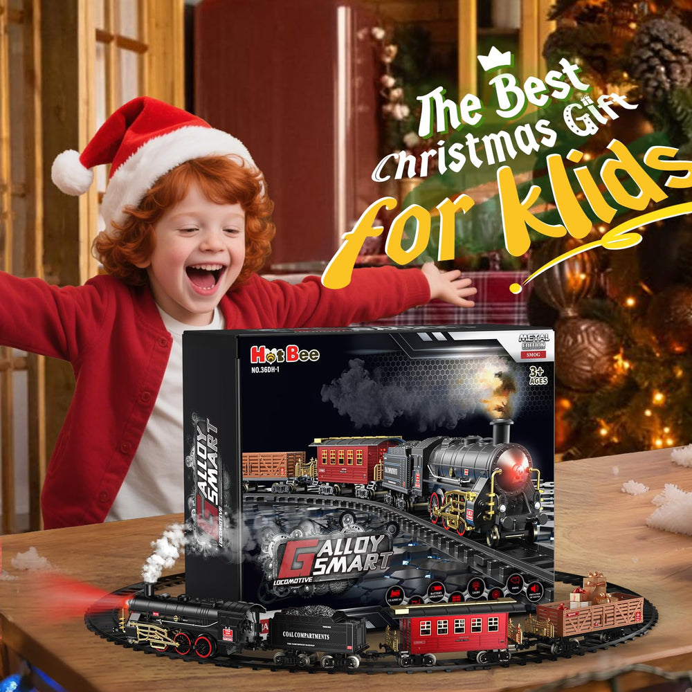 Hot Bee Train Set Christmas-tree display kit adding festive decor and interactive fun