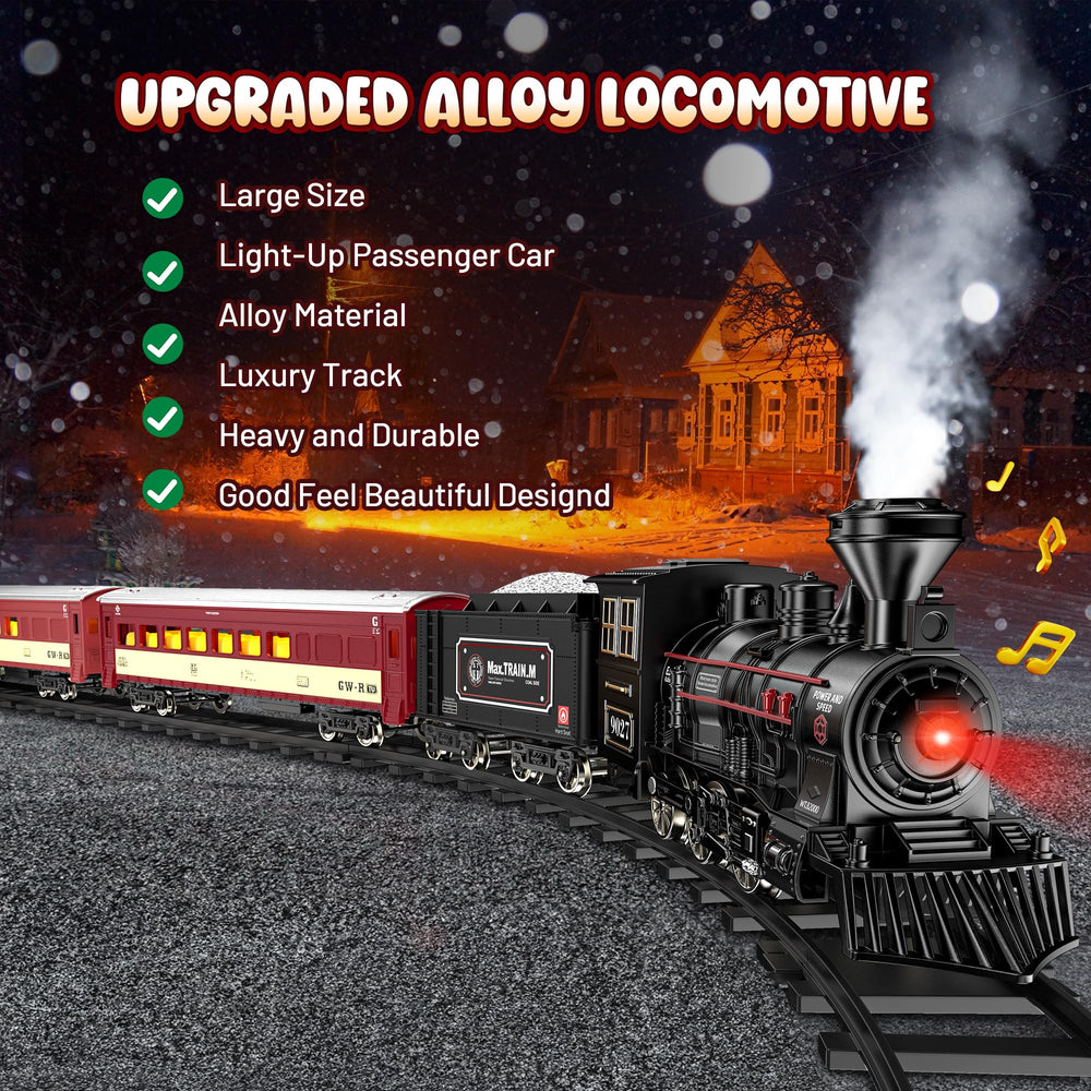 Hot Bee Train Set glowing passenger carriages illuminated for night play