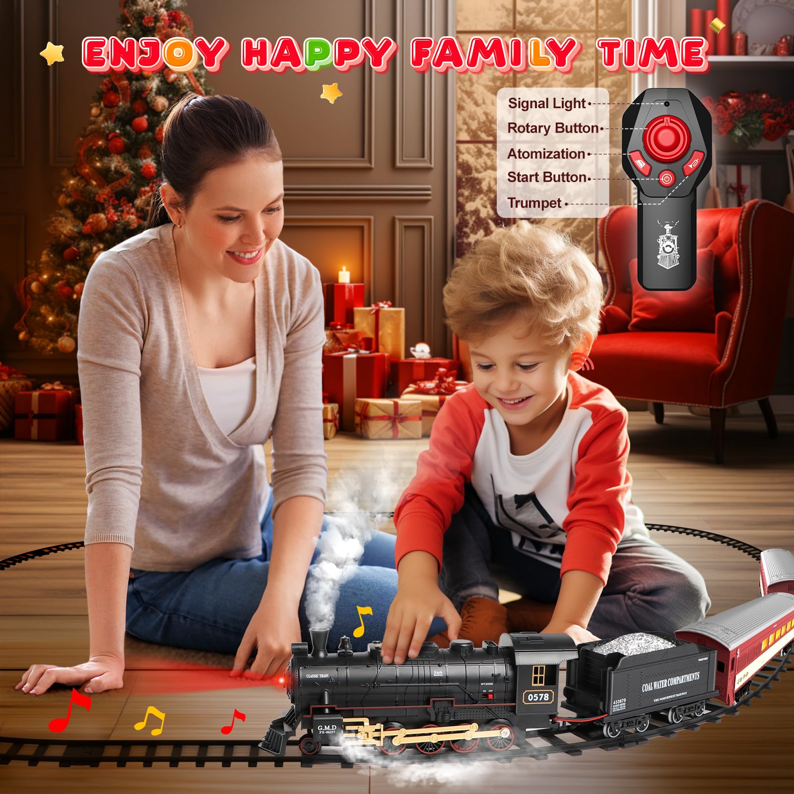 Hot Bee luminous passenger carriage provides bright passenger detail for nighttime play