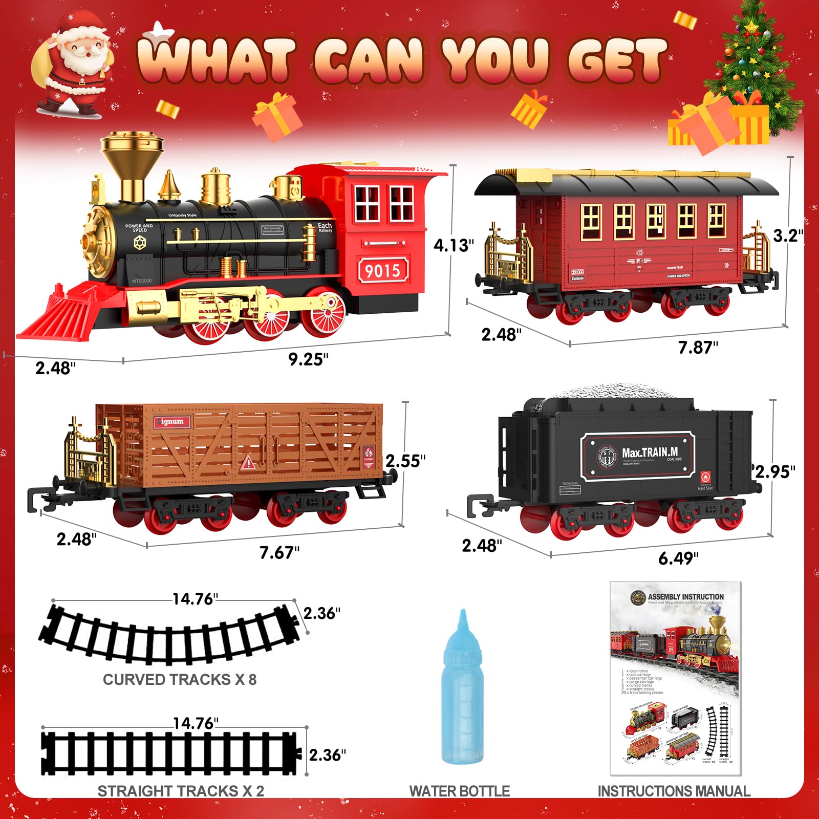 Hot Bee Train Set track layout oval supports easy assembly and loops.