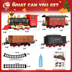 Hot Bee Train Set track layout oval supports easy assembly and loops.