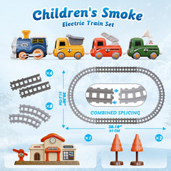 Hot Bee 12-track pieces allow customizable oval track layouts.